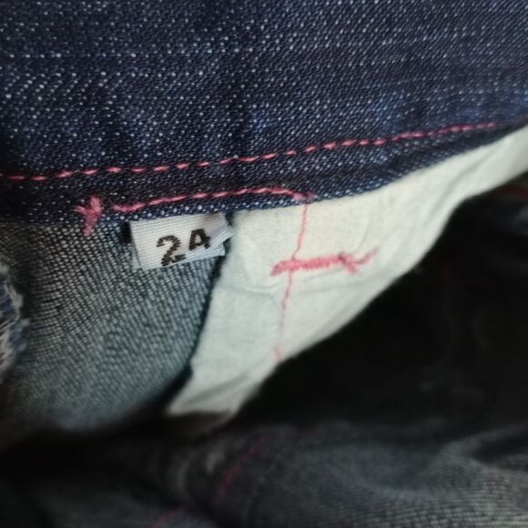 ⭐ Goldia Kids Wear Girls Denim Jeans Pink Embroidered Elastic Waist NWT  24 / 4T - Picture 5 of 5